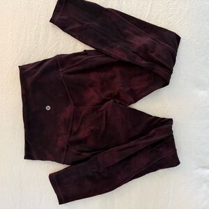 lululemon athletica Burgundy Leggings with Pockets